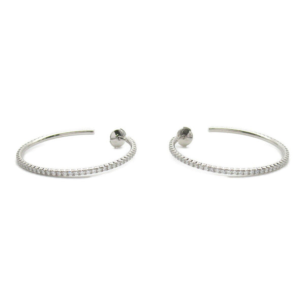 CARTIER Etincelle De Catier Pierce Earring Earrings N8515086 18K White Gold