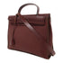 HERMES PHW Herbag PM 2 Way Shoulder Bag Canvas/Calfskin Leather Brown