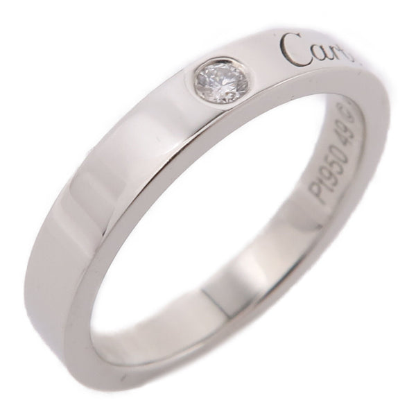 CARTIER Wedding Ring B4051300 Diamond PT950 Platinum Cartier#49 US#4.75