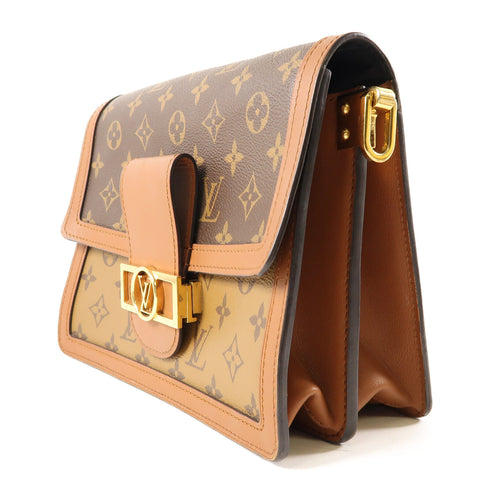 LOUIS VUITTON LV GHW Dauphine MM 2 Way Shoulder Bag M44391 Monogram Reverse v4