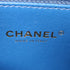 CHANEL CC GHW Chain Shoulder Bag Calfskin Leather Blue v3