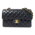 CHANEL Quilted CC GHW Classic 23cm Chain Shoulder Bag A01113 Lambskin Black