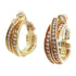 CARTIER GHW Diamond Earrings 18K Yellow Gold