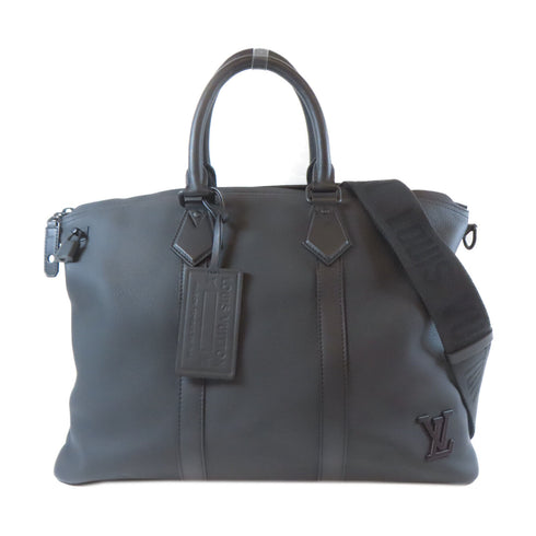 LOUIS VUITTON LV Lock It 2 Way Shoulder Handbag Carry Bag M59158 Calfskin Black