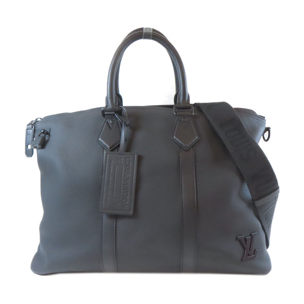 LOUIS VUITTON LV Lock It 2 Way Shoulder Handbag Carry Bag M59158 Calfskin Black