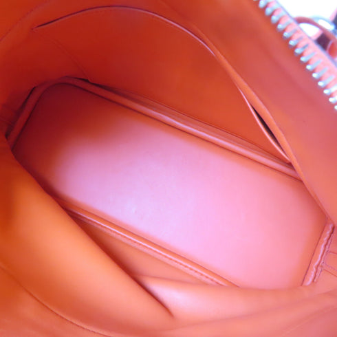 HERMES PHW Bolide 31 2 Way Shoulder Hand Bag Clemence Leather Orange Poppy