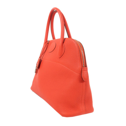 HERMES PHW Bolide 31 2 Way Bag Clemence Leather Red