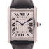 CARTIER Tank Solo Quartz Watch WSTA0028 Stainless Steel Leather White