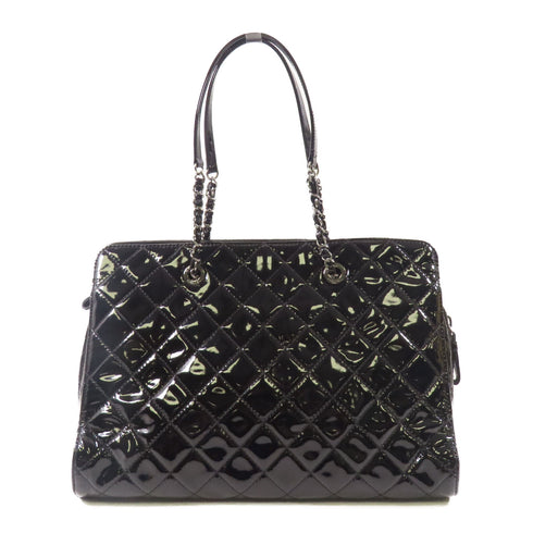 CHANEL CC SHW Shoulder Tote Bag Patent Leather