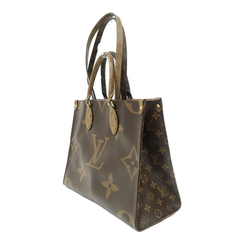 LOUIS VUITTON LV GHW On The Go MM 2 Way Bag Handbag M45321 Monogram Brown