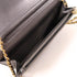CHANEL GHW Wallet On Chain WOC Shoulder Bag Calfskin Leather Velvet Gray/Black