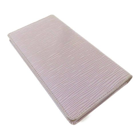 LOUIS VUITTON LV Long Bifold Wallet Epi Leather Beige