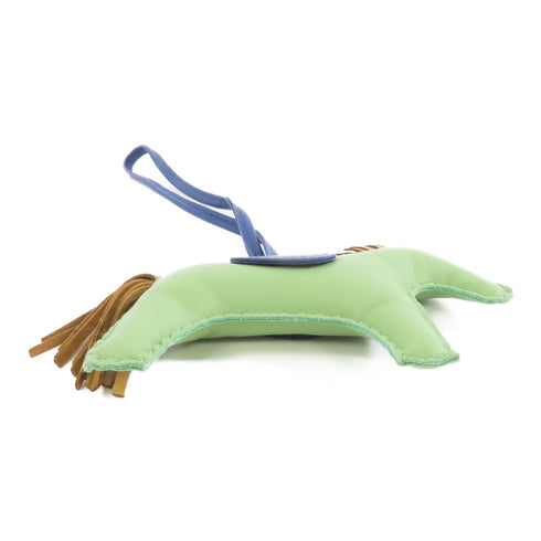 HERMES Rodeo MM Charm Veau Swift Leather Vert Criquet Green Navy Brown