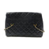 CHANEL CC GHW Shoulder Bag Chain Lambskin Leather Black