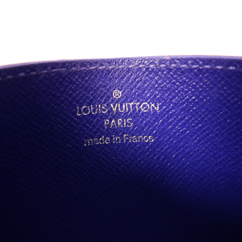 LOUIS VUITTON LV Card Case/Card Holder Epi Leather Purple