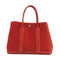HERMES PHW Garden Party TPM Tote Bag Handbag Canvas Red