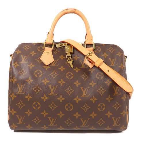 LOUIS VUITTON LV GHW Speedy Bandouliere 30 2 Way Bag M41112 Monogram Brown