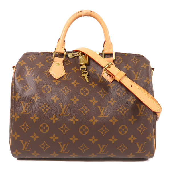LOUIS VUITTON LV GHW Speedy Bandouliere 30 2 Way Bag M41112 Monogram Brown