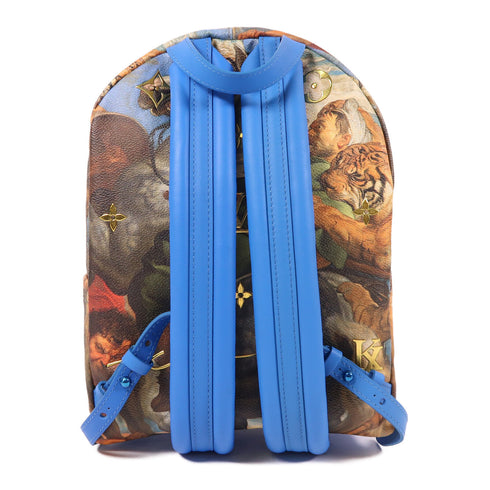 LOUIS VUITTON LV GHW Rubens Palm Springs Backpack M43335 Coated Canvas Blue