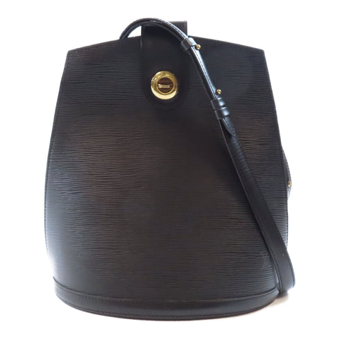 LOUIS VUITTON LV GHW Cluny Shoulder Bag M52252 Epi Leather Black