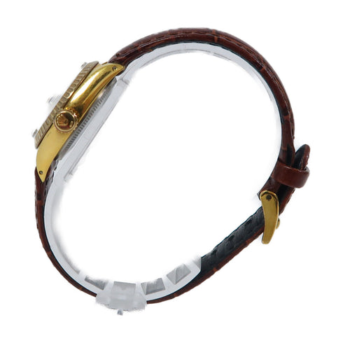 TUDOR Princess Oysterdate 26mm Automatic Watch 92411N Leather/18K Yellow Gold