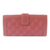GUCCI GG SHW Long Bifold Wallet 146199 Calfskin Leather Pink