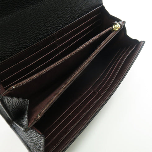 CHANEL CC Wallet Calfskin Leather Black