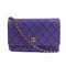 CHANEL CC SHW Wallet On Chain Shoulder Bag Calfskin Leather