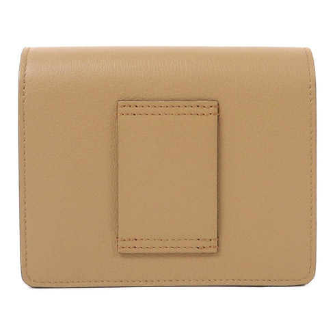 HERMES PHW Roulis Slim Wallet Evercolor Leather Biscuit Brown Yellow Lime