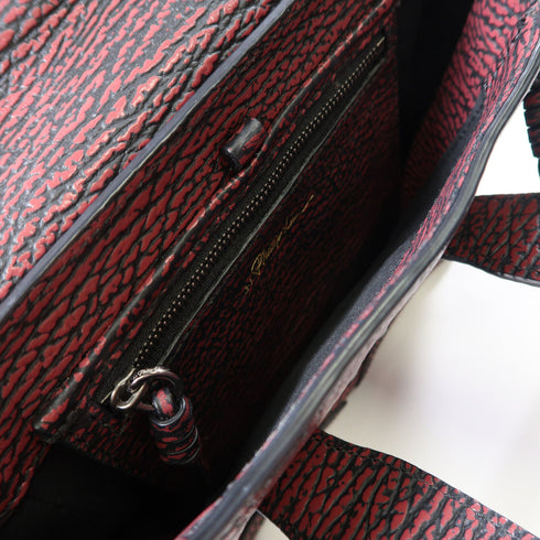 3.1 Phillip Lim SHW 2Way Shoulder Hand Bag Calfskin Leather Red