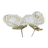 CHANEL CC Earrings A18/P Metal/PVC Gold/White