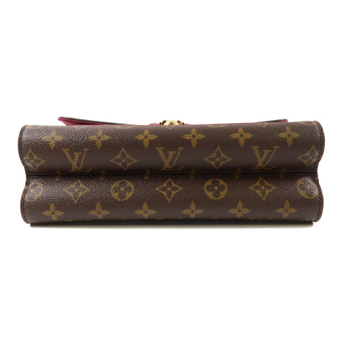 LOUIS VUITTON LV GHW Victoire Chain Shoulder Handbag M41731 Monogram Brown