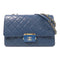 CHANEL CC GHW Chain Shoulder Bag Calfskin Leather Blue v3