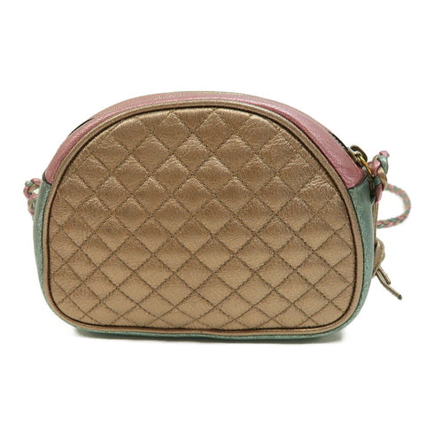 GUCCI GG GHW SHW Shoulder Bag Crossbody 534951 Calfskin Leather Green Pink