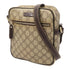 GUCCI GG GHW Shoulder Bag Crossbody Coated Canvas Brown
