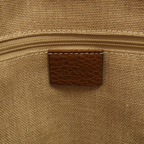 GUCCI GG GHW Bree Mico Hobo Shoulder Bag Canvas 449244 Brown v1