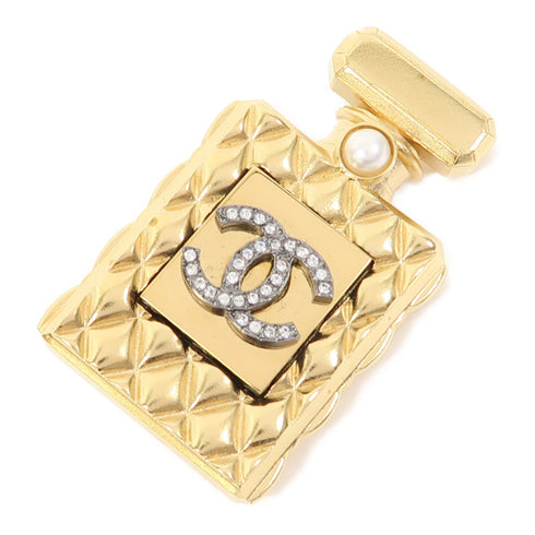 CHANEL CC Brooch Metal Gold v3