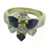 FINE JEWELRY 1.17ct Sapphire 0.65ct Diamond Ring 18K Yellow Gold US#6.5