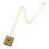 HERMES As De Coeur Pendant Necklace Veau Swift/Metal Gold/Noir