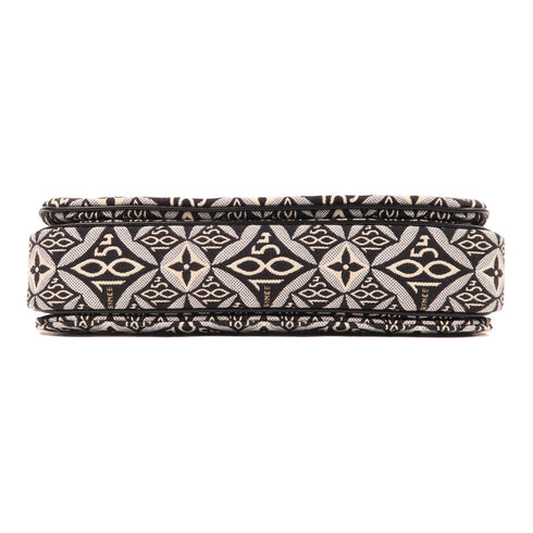 LOUIS VUITTON LV GHW Pochette Metis MM 2 Way Bag M57272 Monogram Jacquard Black