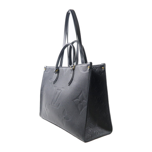 LOUIS VUITTON LV GHW On The Go MM 2 Way Bag M45595 Monogram Empreinte Black