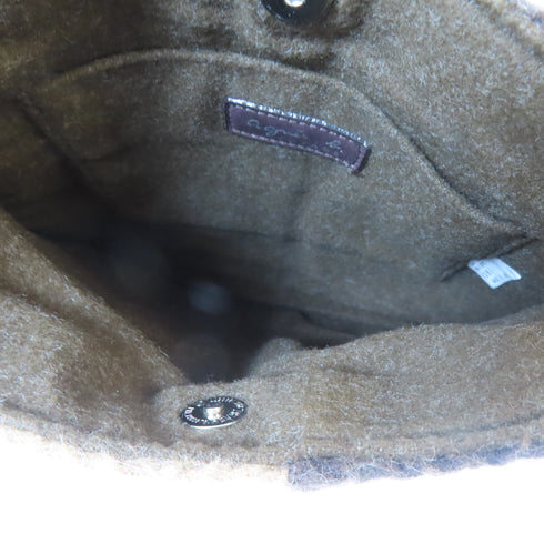 Agnes B. Hand Bag Tote Bag VoBI Wool Brown