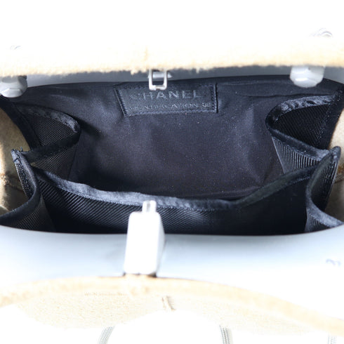 CHANEL CC Hip Bag Coco Mark 5th Shoulder Bag Cotton Jersey Beige