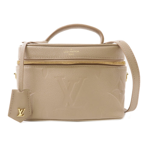LOUIS VUITTON LV GHW Vanity PM 2 Way Bag M45608 Monogram Empreinte Beige