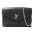 LOUIS VUITTON LV SHW Mylockme Chain Shoulder Bag M63471 Calfskin Leather Black v1
