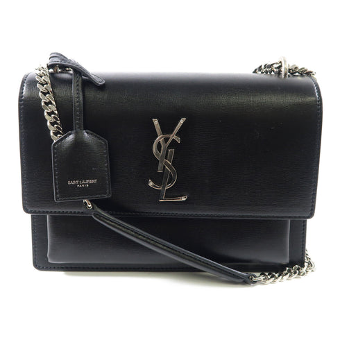 SAINT LAURENT YSL SHW Sunset Medium Chain Shoulder Bag Calfskin Leather v1