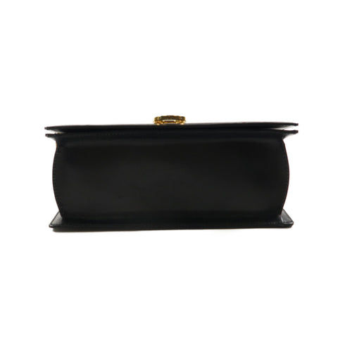 Salvatore Ferragamo SF GHW Shoulder Bag Lambskin Leather Black