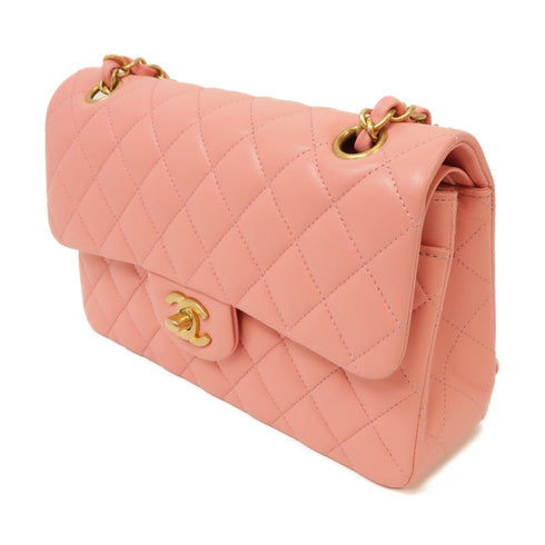 CHANEL Quilted CC GHW Classic Chain Shoulder Bag A01113 Lambskin Leather Pink