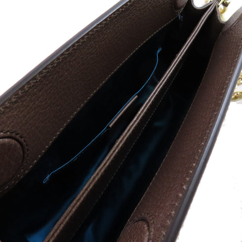 GUCCI GG GHW GG Supereme Shoulder Bag Coated Canvas 503877 Brown