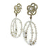 CHANEL CC Earrings A18/P Metal/PVC Gold/White